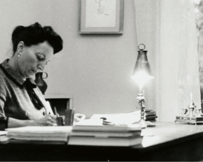 Maria Selvini Palazzoli in studio