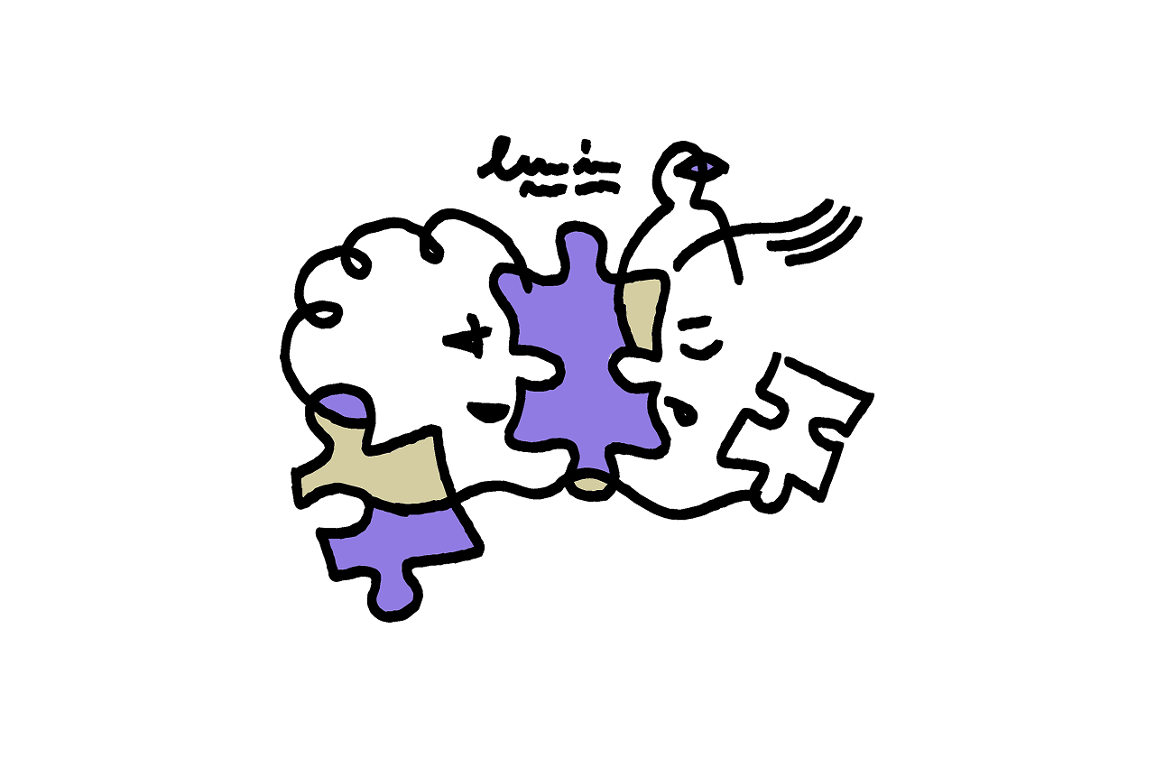 persone come pezzi di puzzle